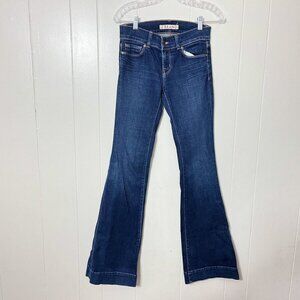 J Brand LOVESTORY Blue Low Rise Wide Leg Jeans Size 26